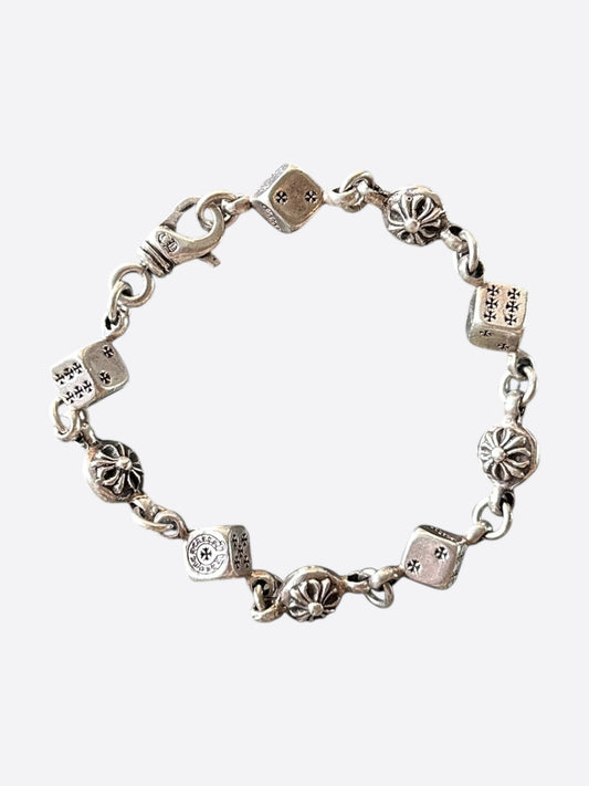 Chrome Hearts Silver Dice Bracelet