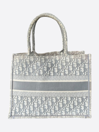 Dior Beige & Grey Oblique Medium Book Tote
