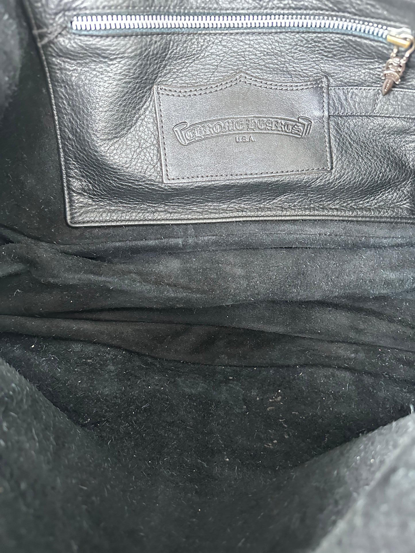 Chrome Hearts Black & Silver Dagger Gunslinger Messenger Bag