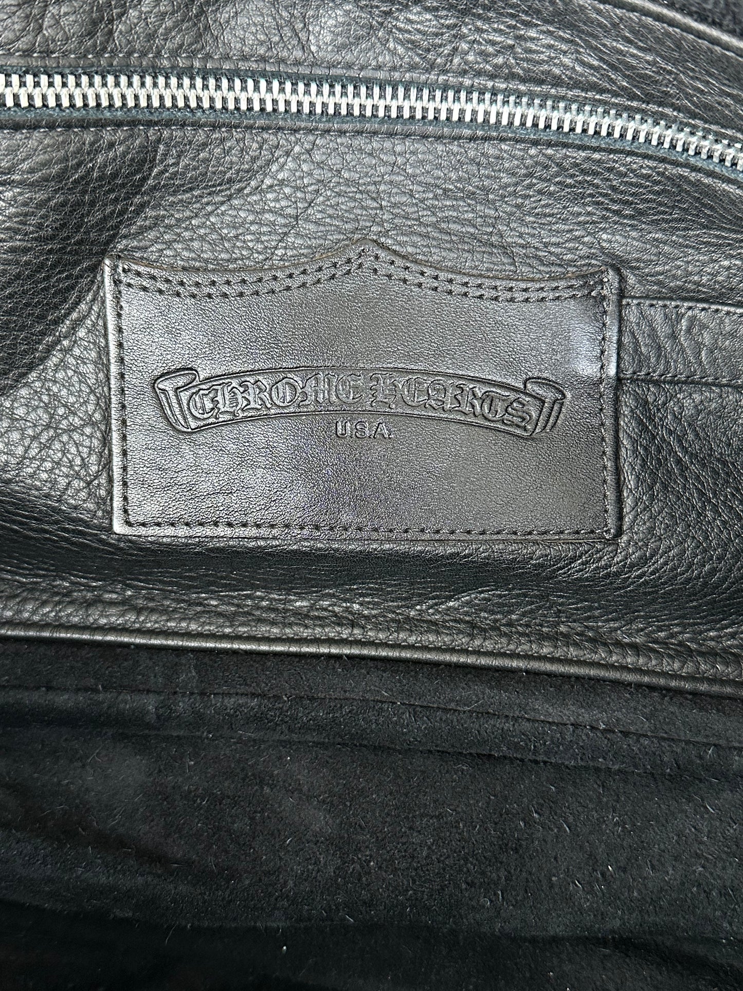 Chrome Hearts Black & Silver Dagger Gunslinger Messenger Bag