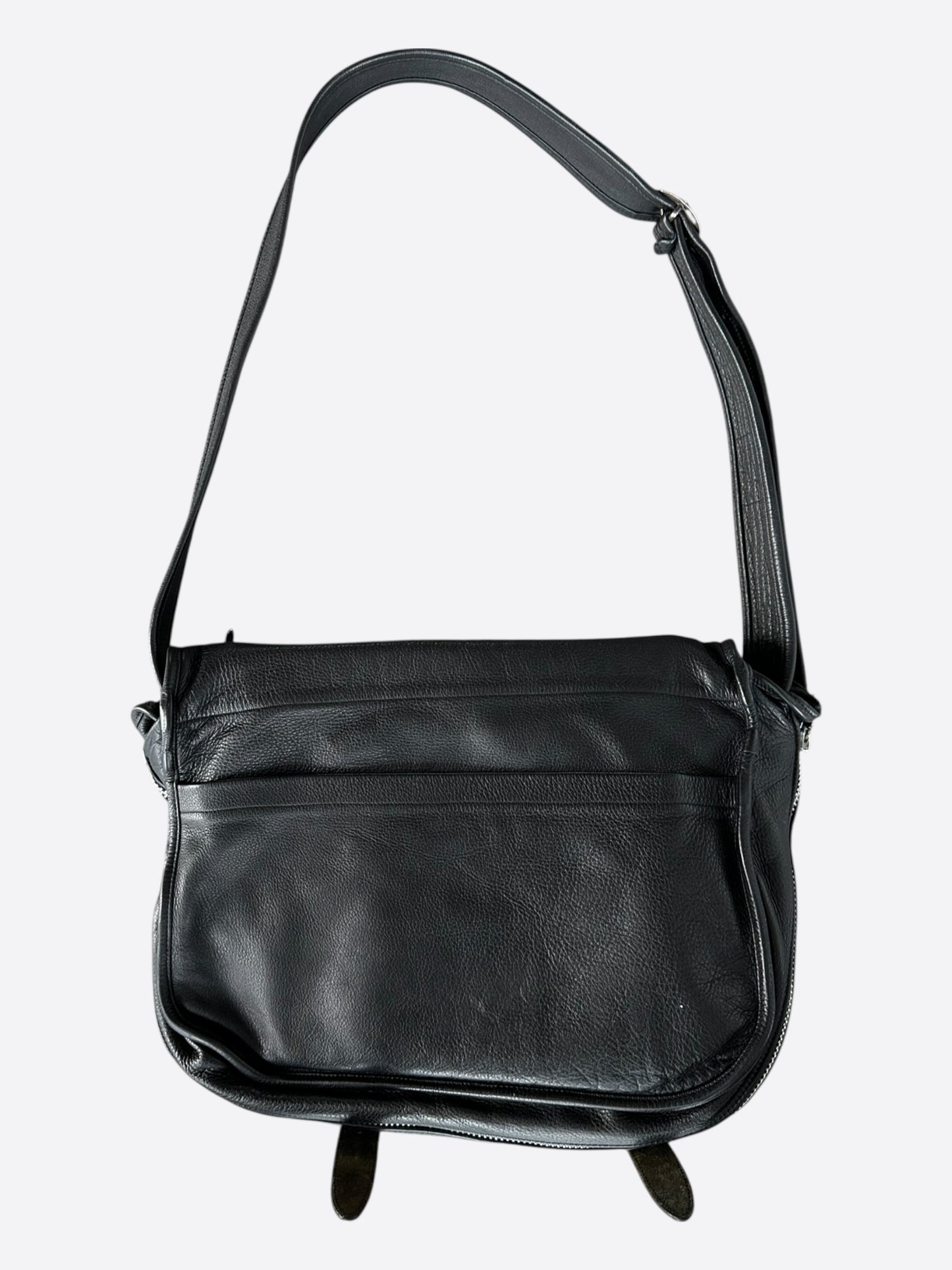 Chrome Hearts Black & Silver Dagger Gunslinger Messenger Bag