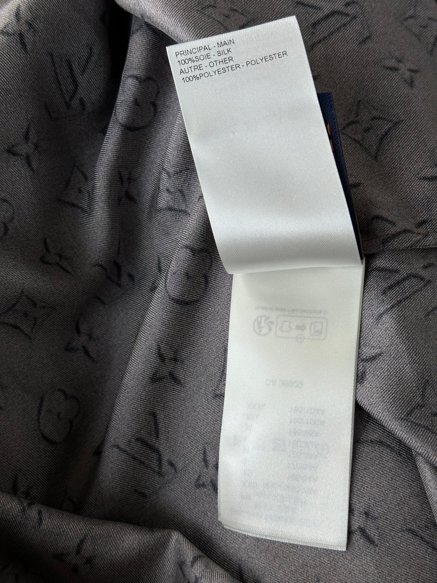 Louis Vuitton Brown Monogram Silk Button Up Shirt