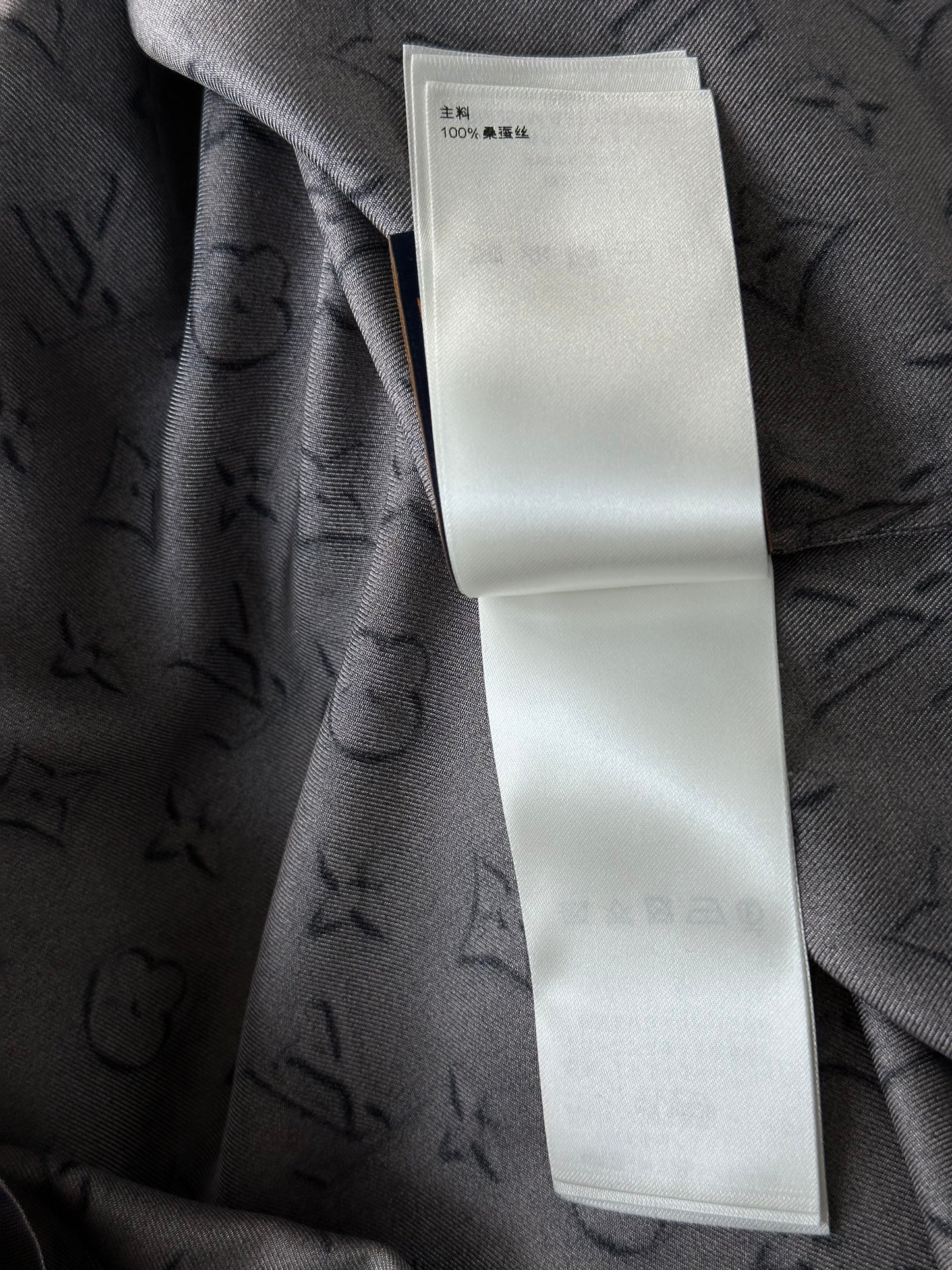 Louis Vuitton Brown Monogram Silk Button Up Shirt