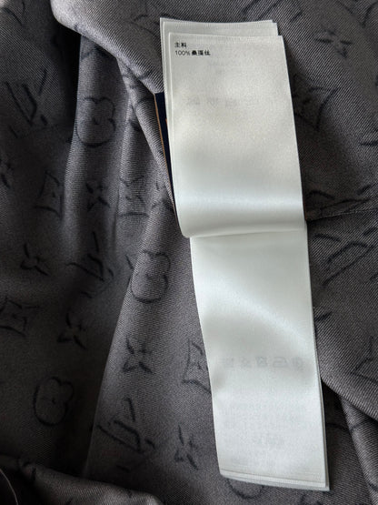 Louis Vuitton Brown Monogram Silk Button Up Shirt