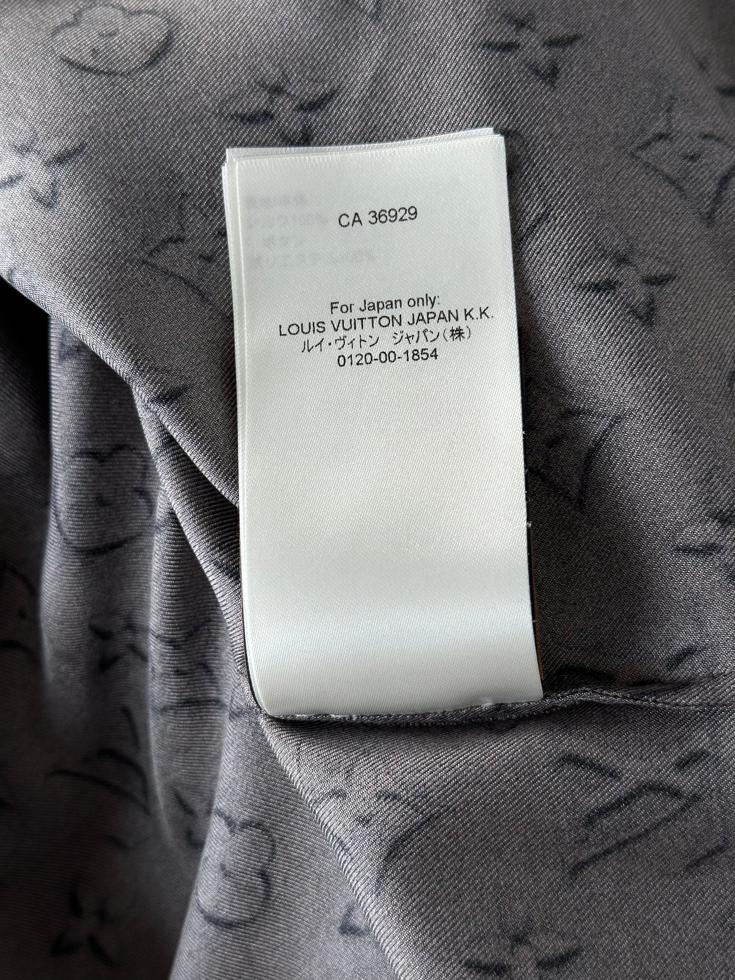 Louis Vuitton Brown Monogram Silk Button Up Shirt
