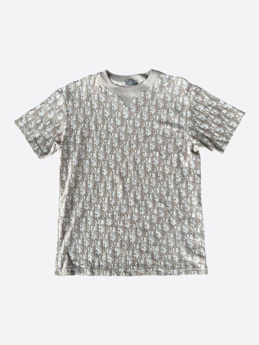 Dior Beige & White Oblique Towel T-Shirt