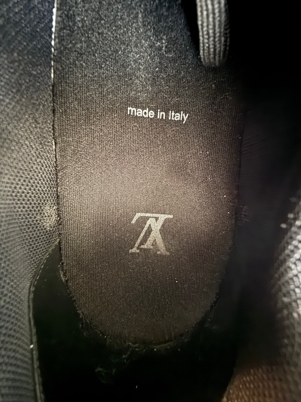 Louis Vuitton Black Embossed Monogram Taurillon Trainers