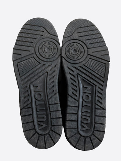 Louis Vuitton Black Embossed Monogram Taurillon Trainers