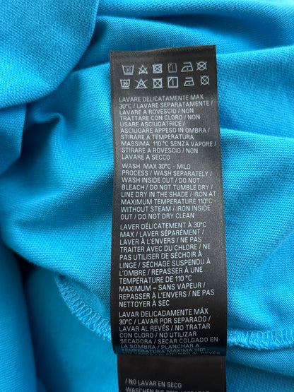 Balenciaga Blue & White Embroidered BB Logo T-Shirt
