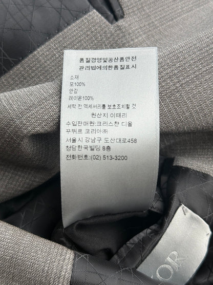 Dior Grey & Black CD Logo Blazer Jacket