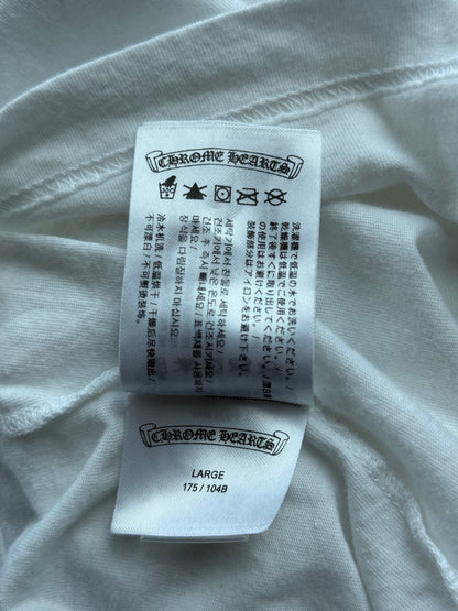Chrome Hearts White Sunset Gradient T-Bar Logo Longsleeve T-Shirt