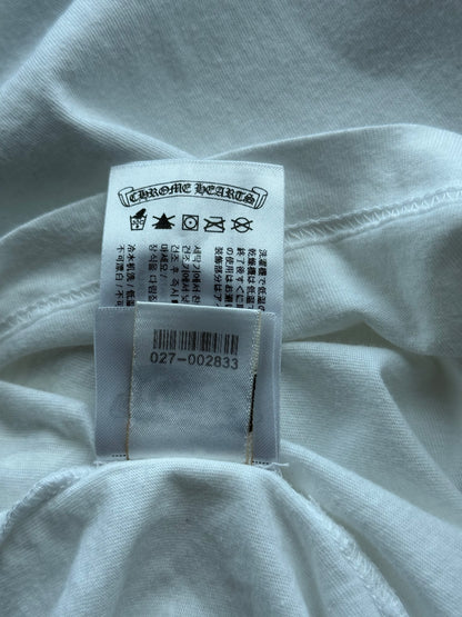 Chrome Hearts White Sunset Gradient T-Bar Logo Longsleeve T-Shirt