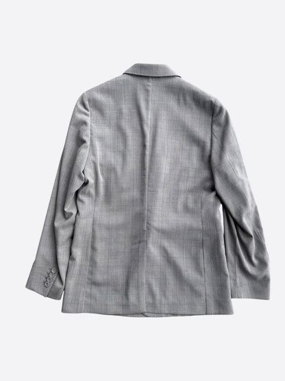 Dior Grey & Black CD Logo Blazer Jacket