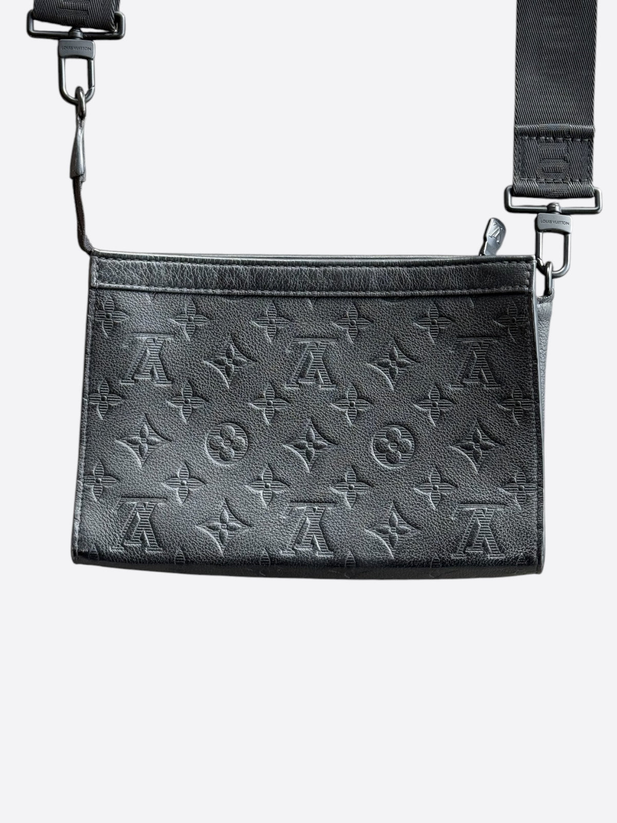 Louis Vuitton Black Shadow Monogram Gaston Wallet