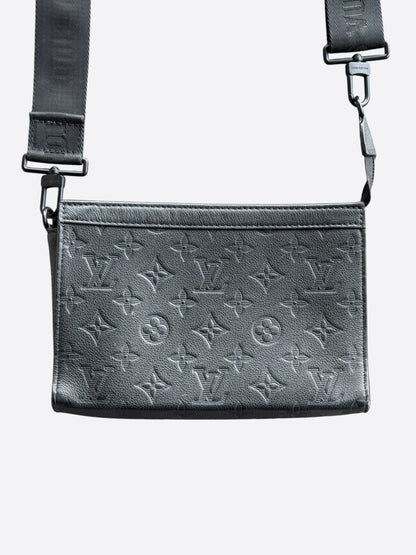 Louis Vuitton Black Shadow Monogram Gaston Wallet