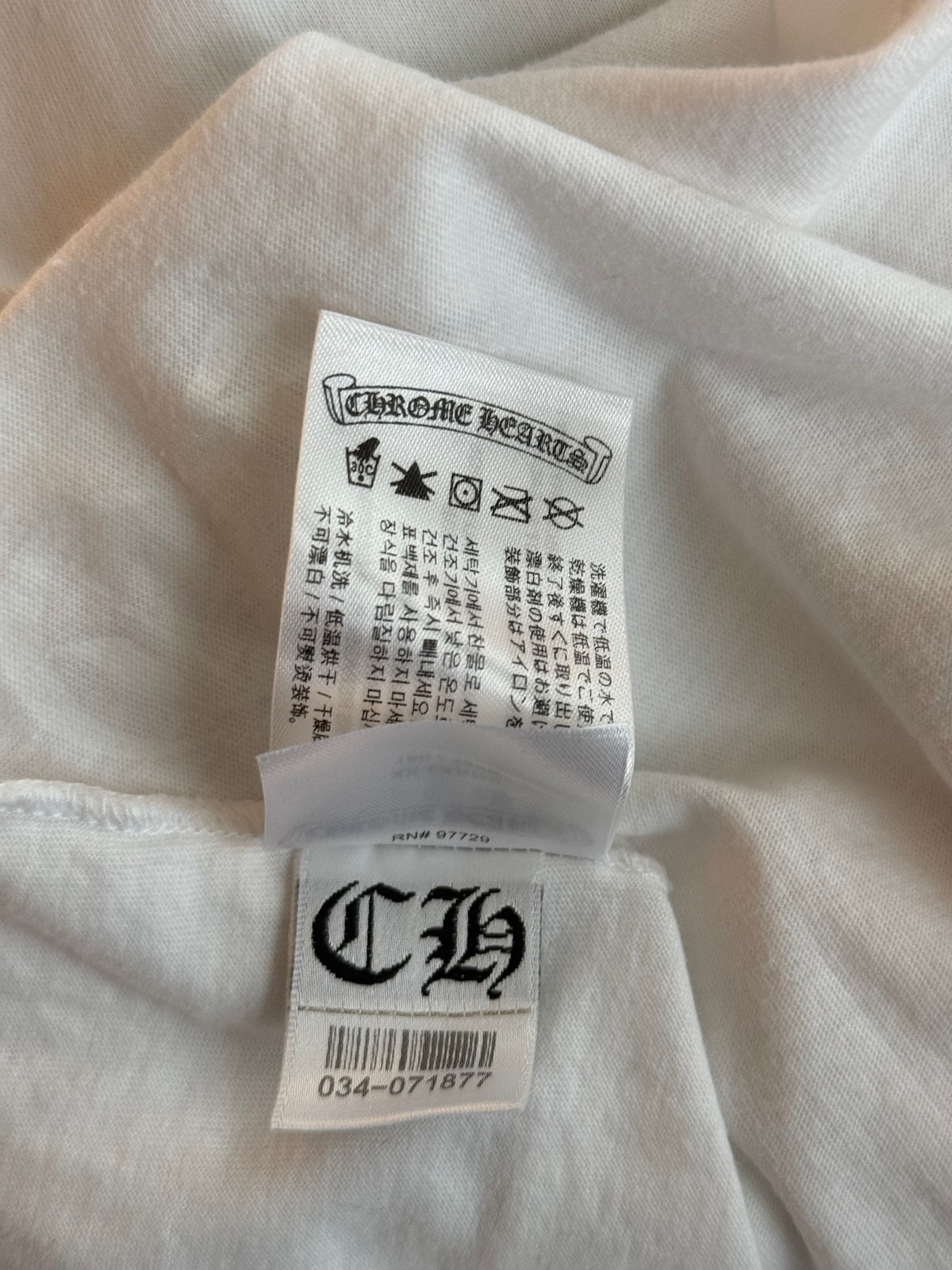 Chrome Hearts White, Green & Red Dagger Longsleeve T-Shirt