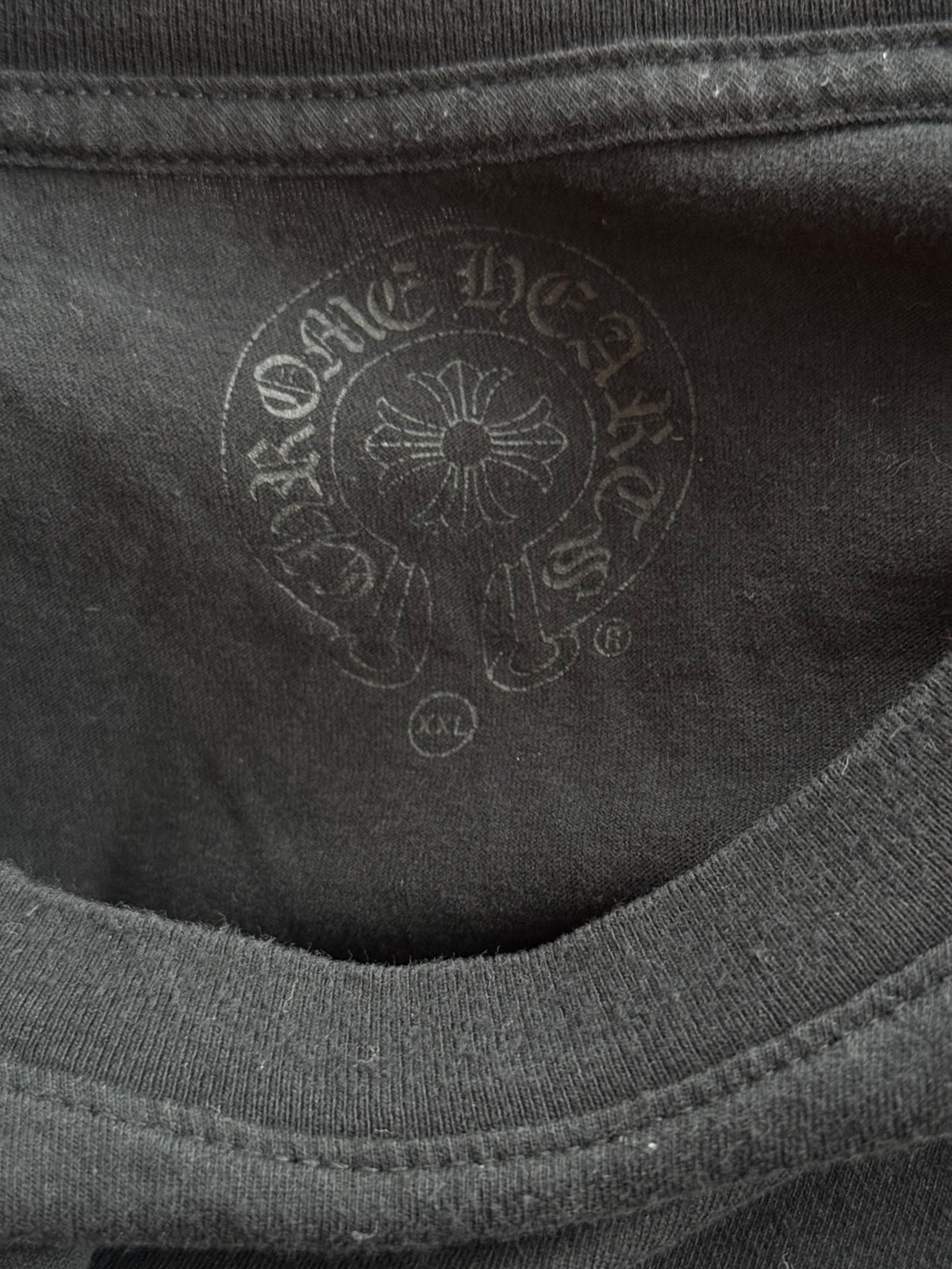 Chrome Hearts Black & White Cross Logo Longsleeve T-Shirt