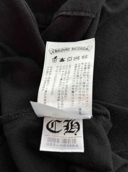 Chrome Hearts Black & White Cross Logo Longsleeve T-Shirt