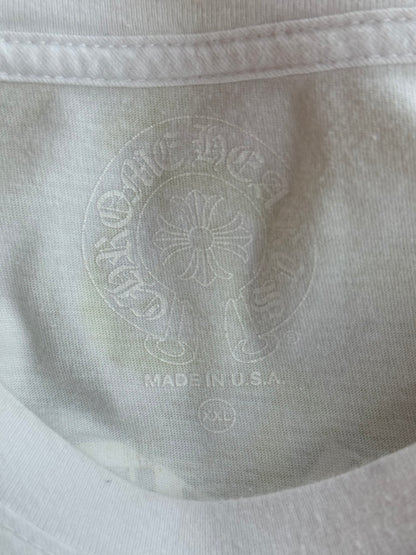 Chrome Hearts White & Yellow Eyechart Graphic T-Shirt