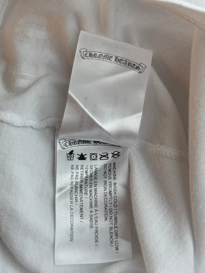 Chrome Hearts White & Yellow Eyechart Graphic T-Shirt