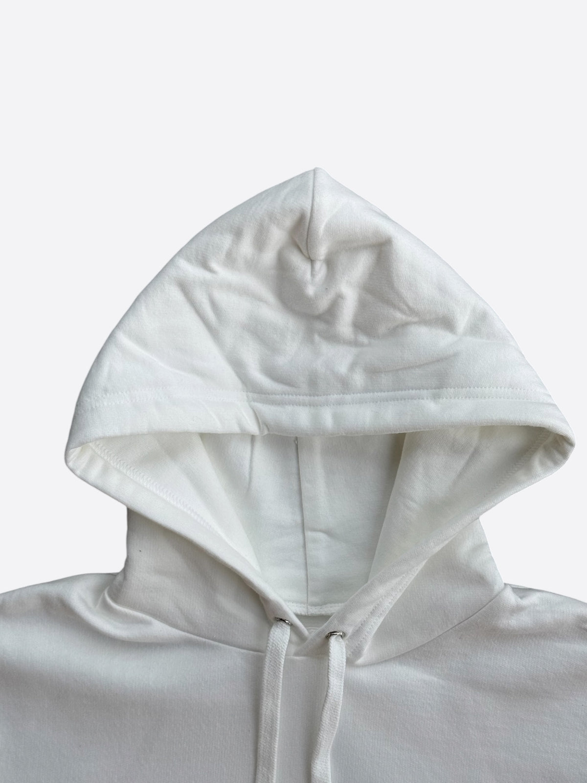 Chrome Hearts White & Silver Foil Script Logo Hoodie