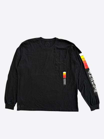 Chrome Hearts Black Racing Stripes Longsleeve T-Shirt