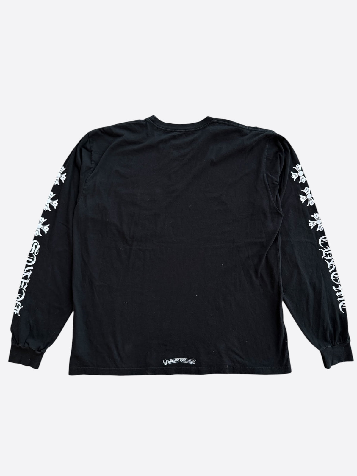 Chrome Hearts Black & White Cross Logo Longsleeve T-Shirt