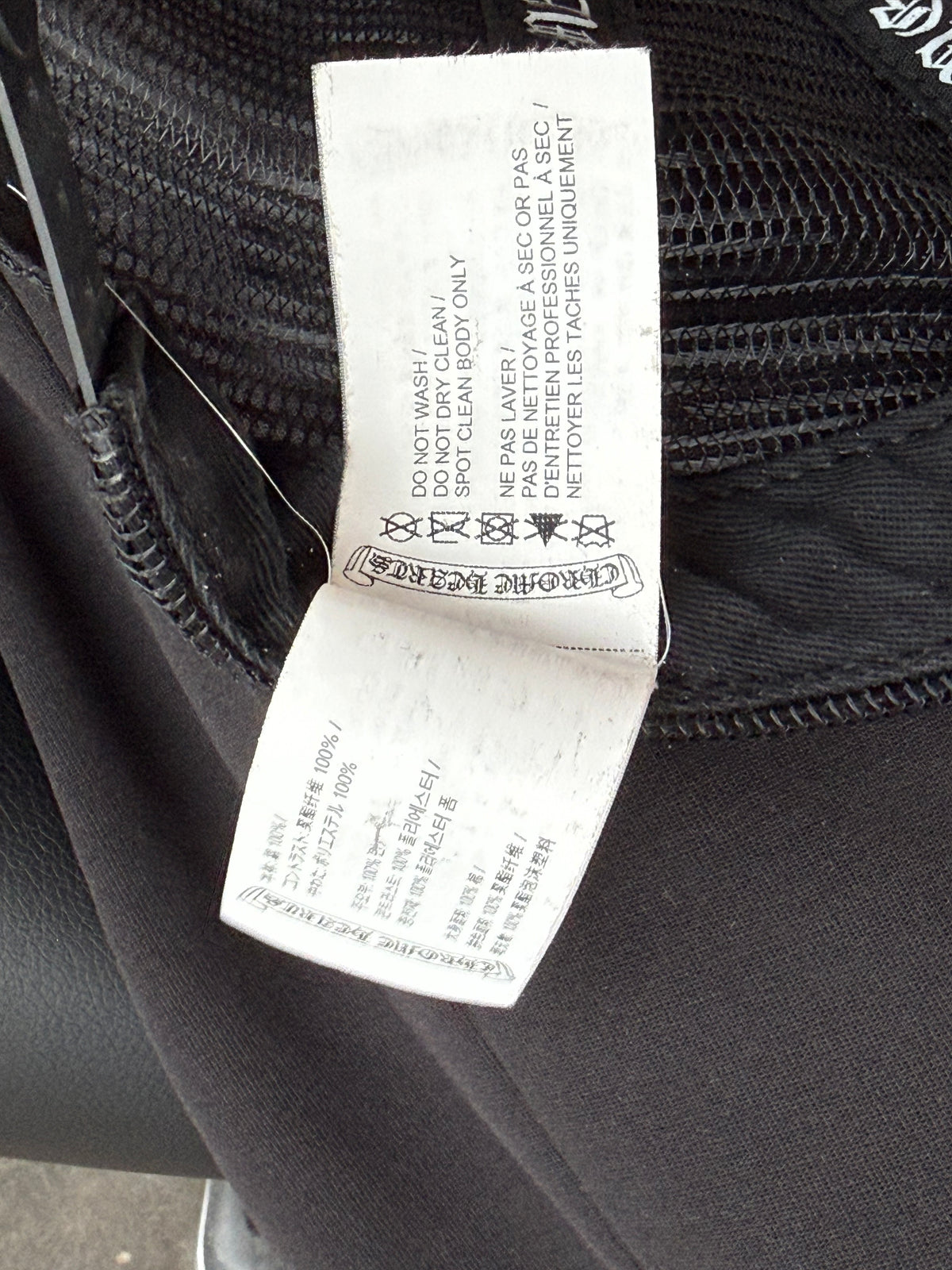 Chrome Hearts Black & White Hollywood Trucker Hat