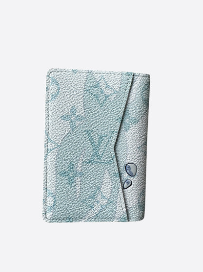 Louis Vuitton White & Blue Aquagarden Monogram Pocket Organizer