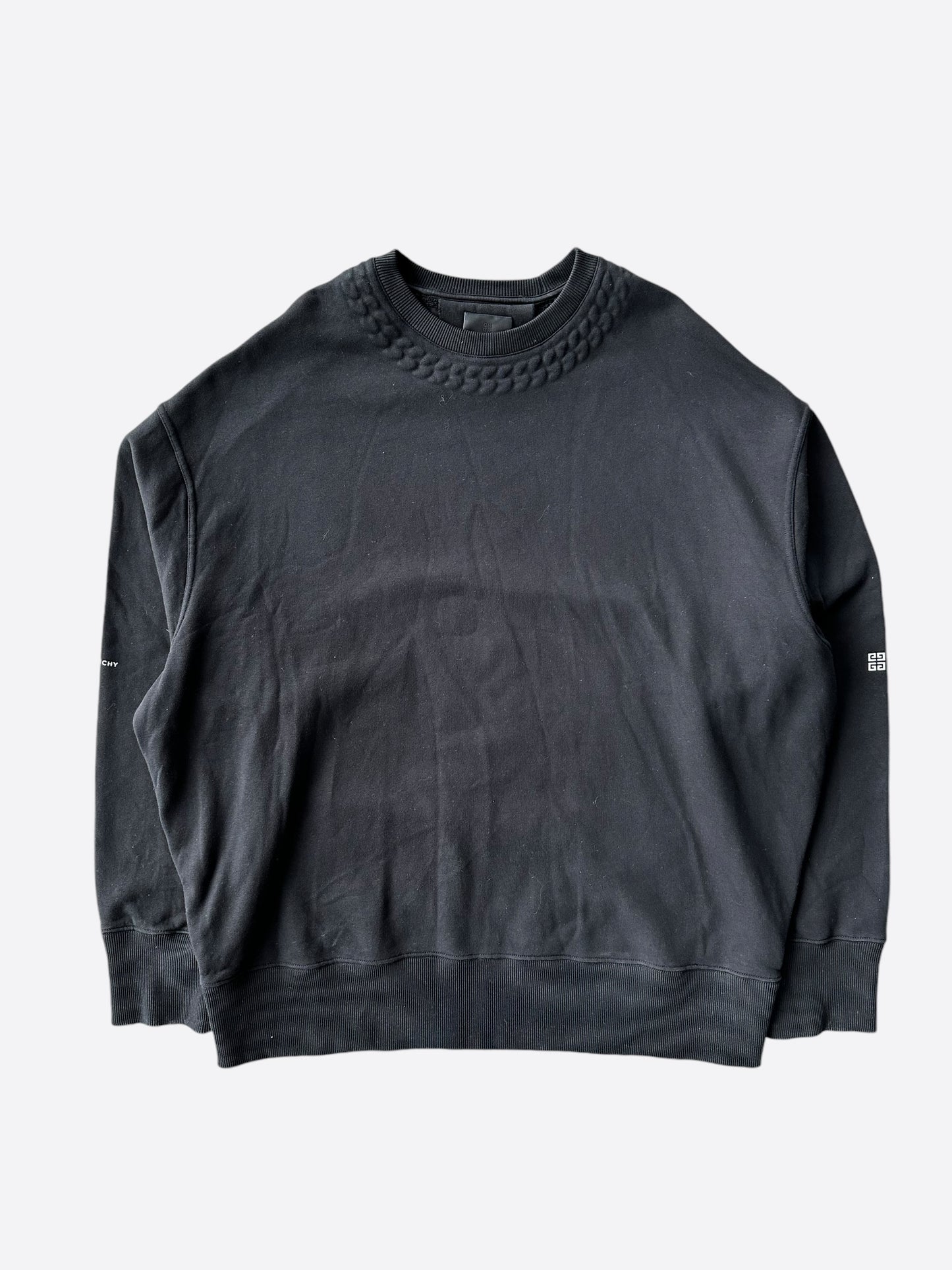 Givenchy Black Cuban Chain Sweater