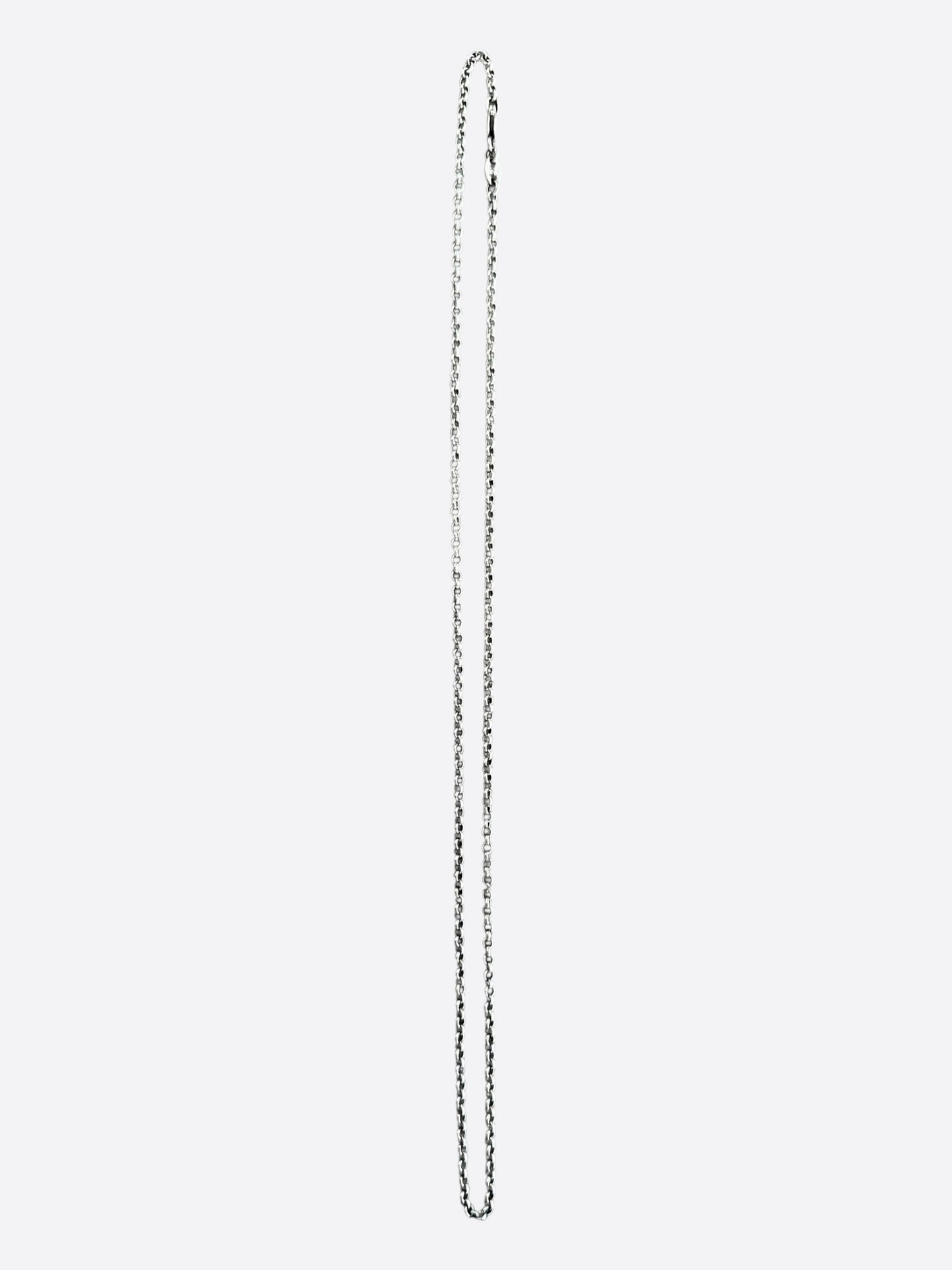 Chrome Hearts Silver Roll Necklace