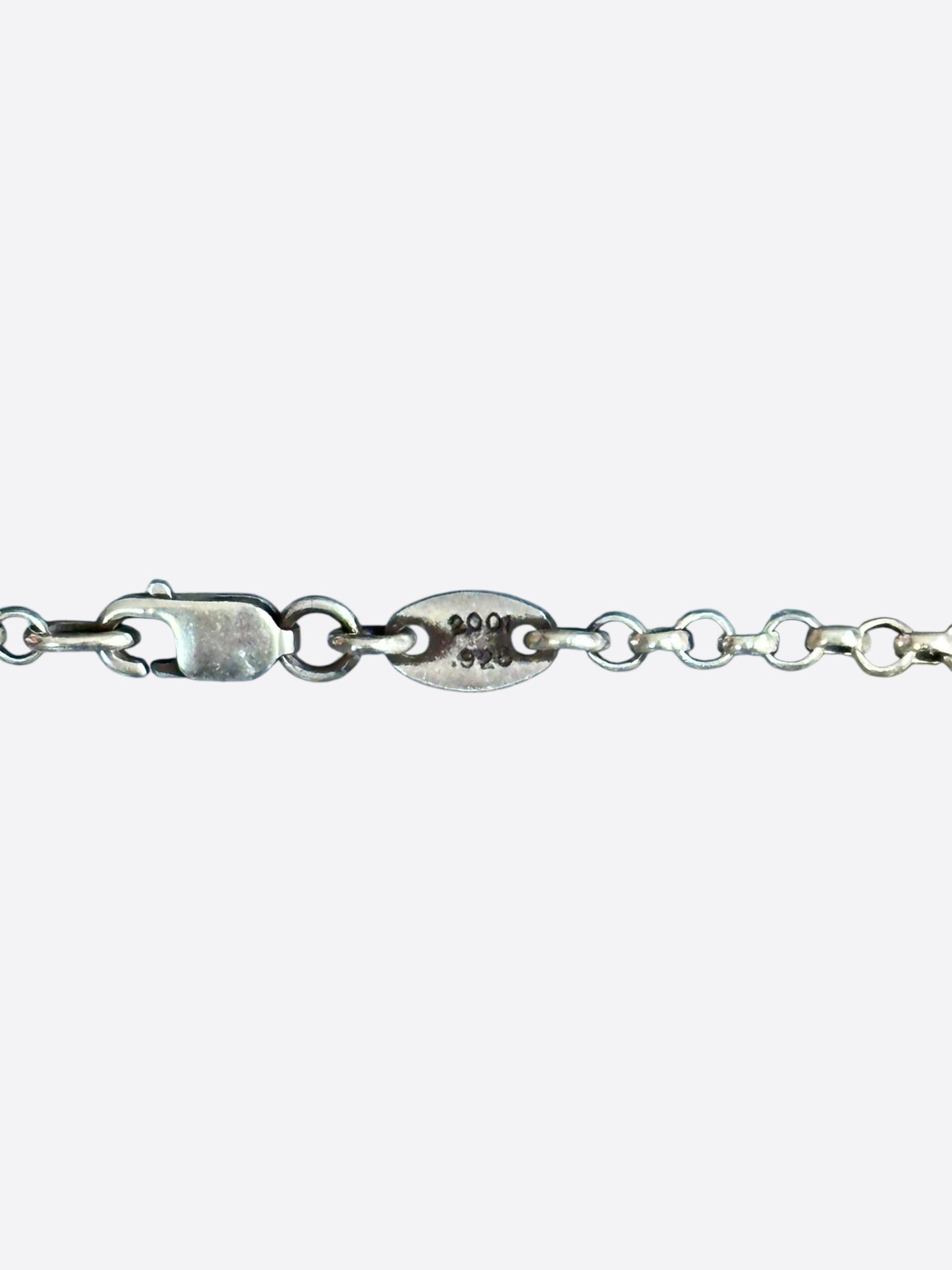 Chrome Hearts Silver Roll Necklace