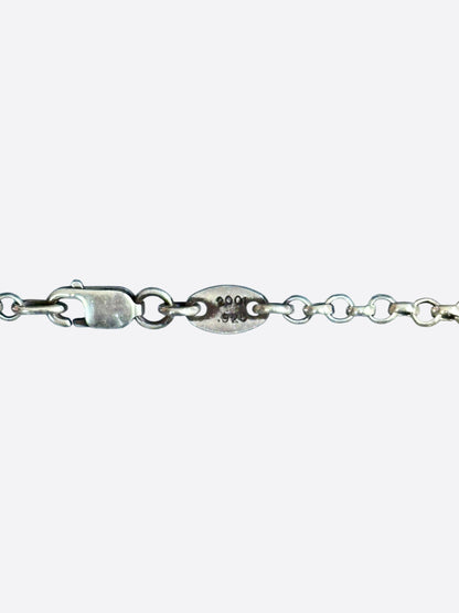 Chrome Hearts Silver Roll Necklace