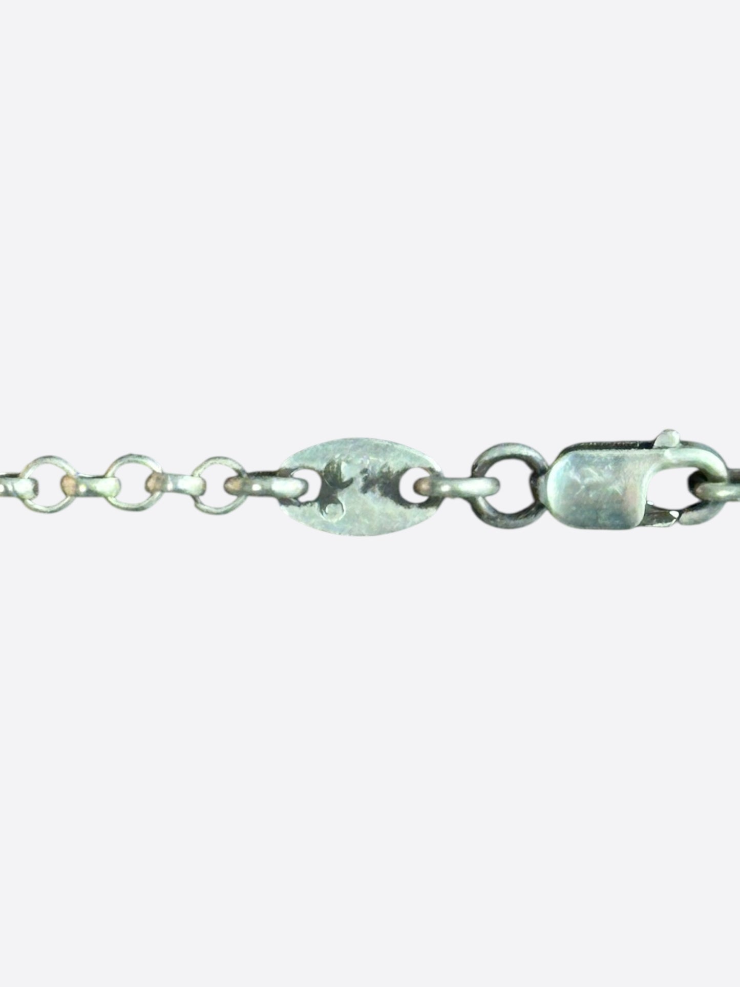 Chrome Hearts Silver Roll Necklace