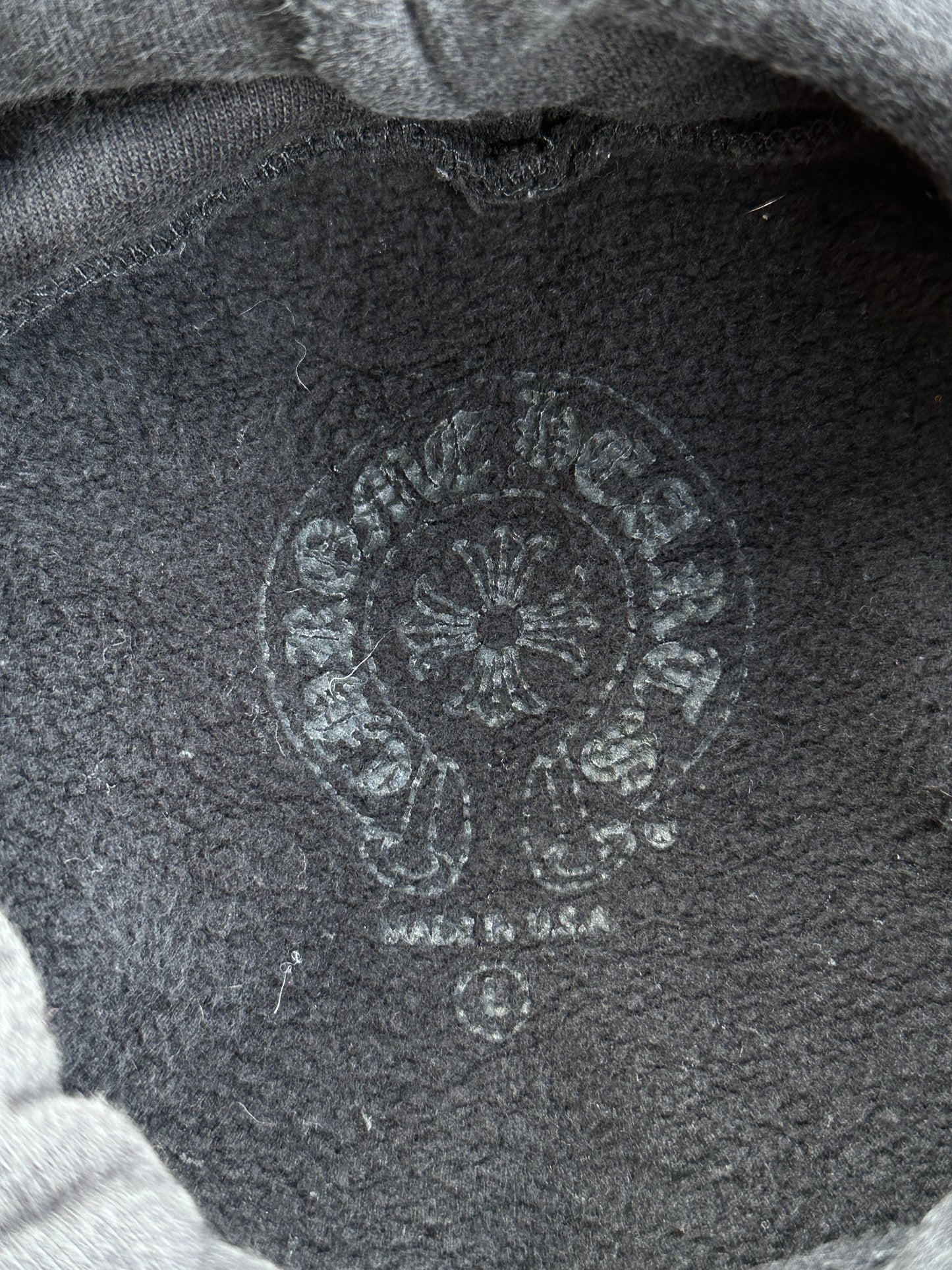 Chrome Hearts Black & White Los Angeles Horseshoe Logo Hoodie