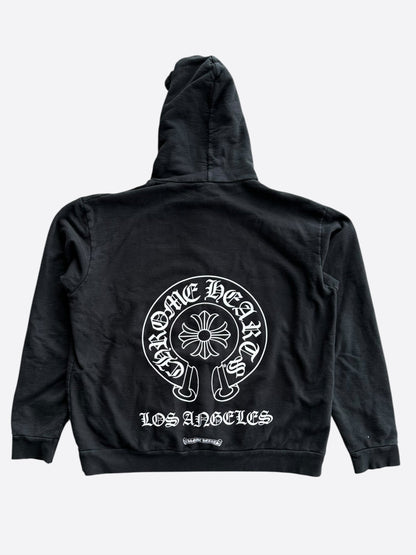 Chrome Hearts Black & White Los Angeles Horseshoe Logo Hoodie