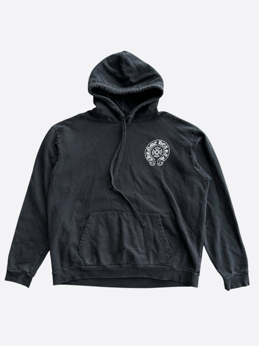 Chrome Hearts Black & White Los Angeles Horseshoe Logo Hoodie