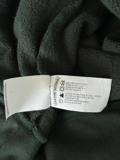 Chrome Hearts Green & White Embroidered Logo Hoodie