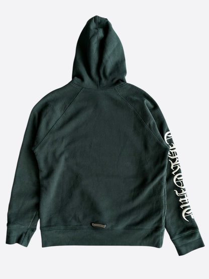 Chrome Hearts Green & White Embroidered Logo Hoodie