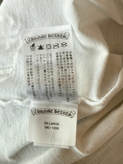 Chrome Hearts White & Black Neck Logo T-Shirt