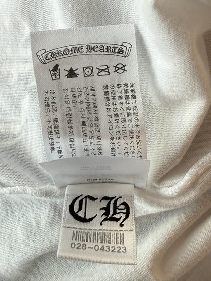 Chrome Hearts White & Black Neck Logo T-Shirt