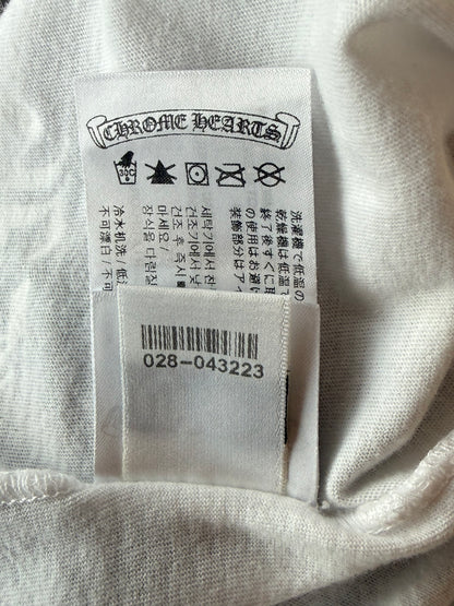 Chrome Hearts White & Black Neck Logo T-Shirt