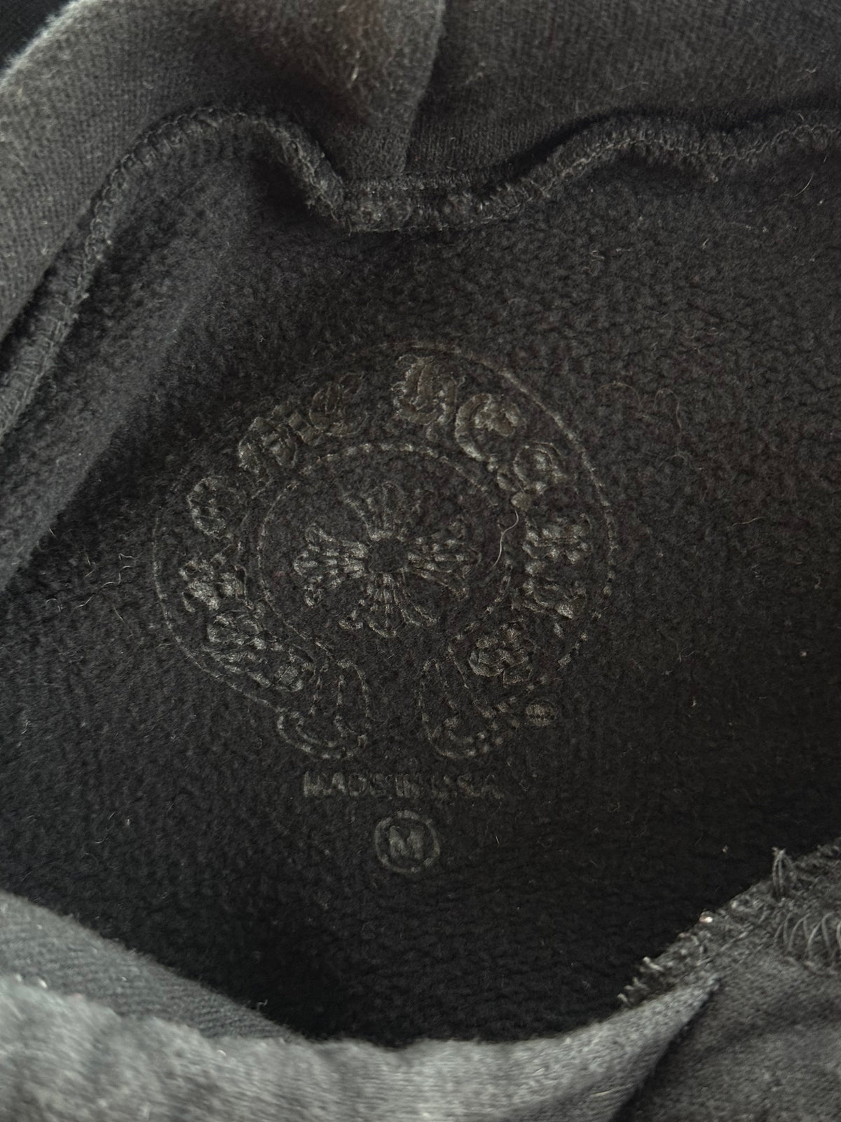 Chrome Hearts Black & Grey Friends & Family Floral Logo Hoodie