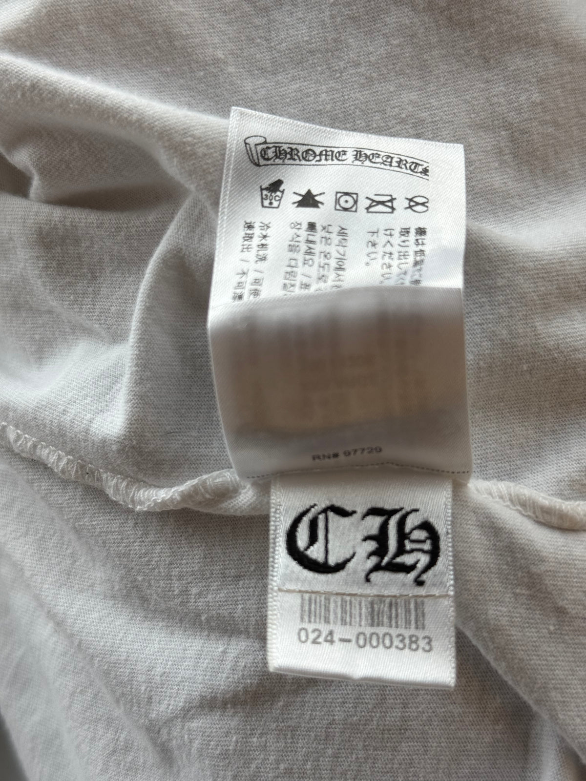 Chrome Hearts White & Black Cross Graphic T-Shirt