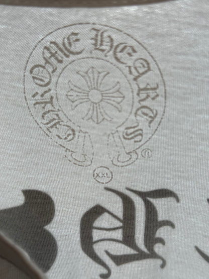 Chrome Hearts White & Black Dagger Logo T-Shirt