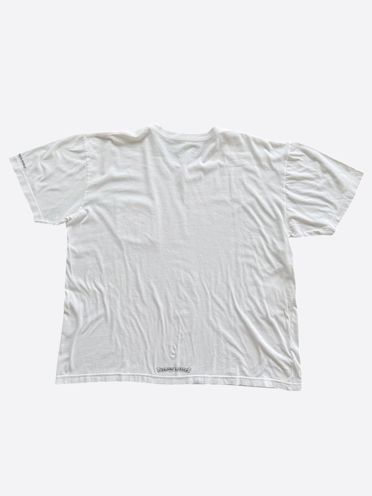 Chrome Hearts White & Black Neck Logo T-Shirt