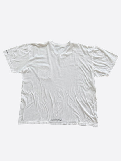 Chrome Hearts White & Black Neck Logo T-Shirt