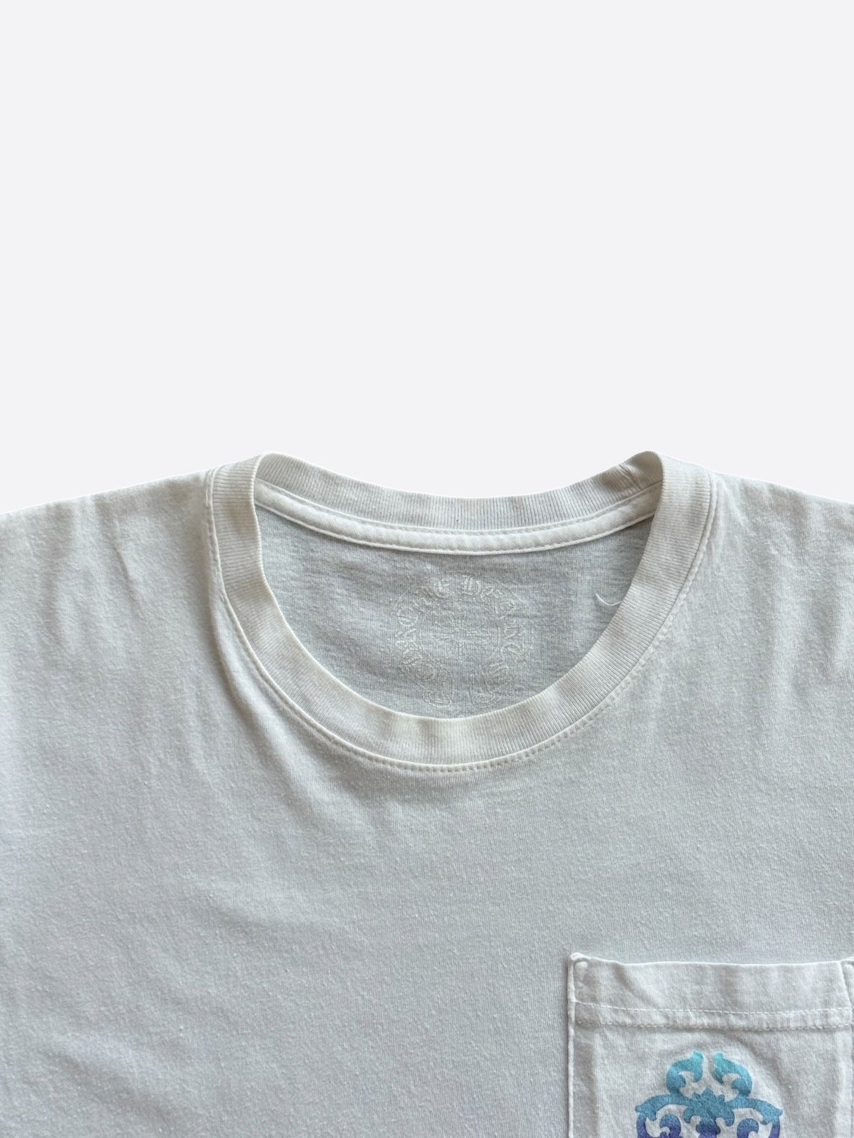 Chrome Hearts White Gradient Dagger Logo T-Shirt