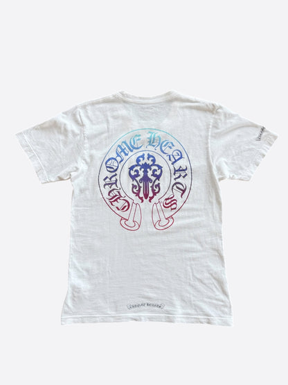 Chrome Hearts White Gradient Dagger Logo T-Shirt