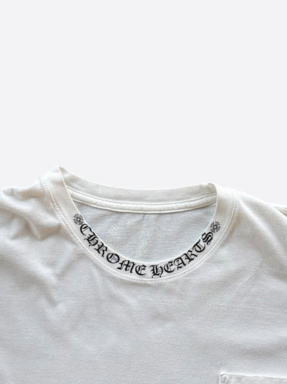 Chrome Hearts White & Black Cross Graphic T-Shirt